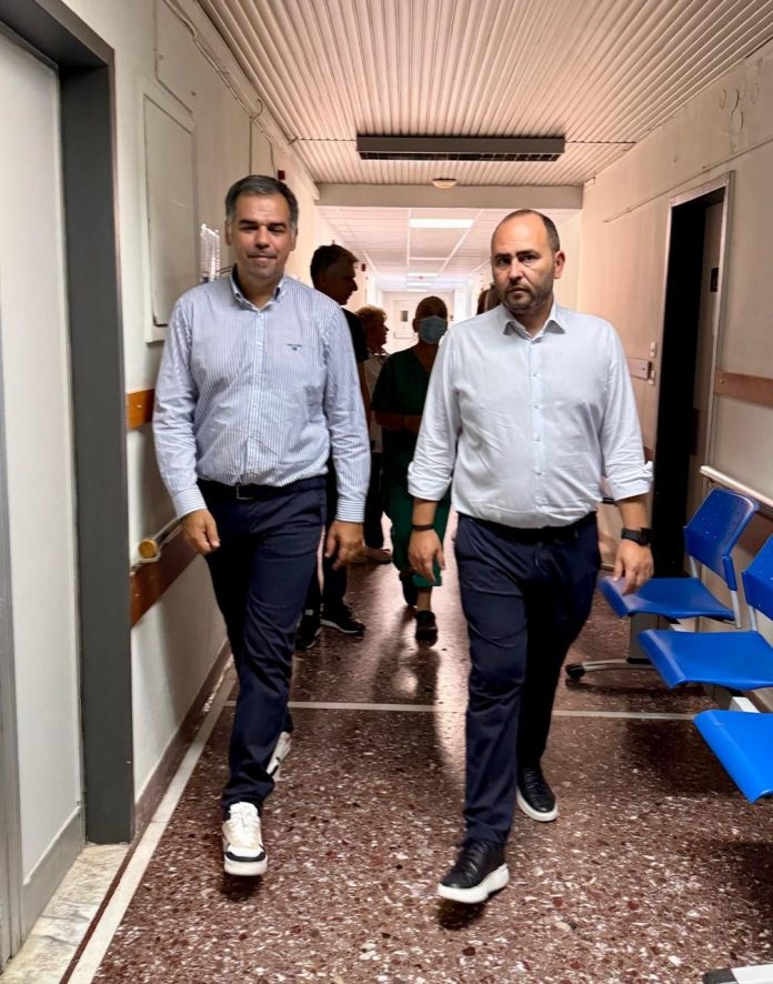 Επίσκεψη Λάκη Βασιλειάδη στο Νοσοκομείο Έδεσσας