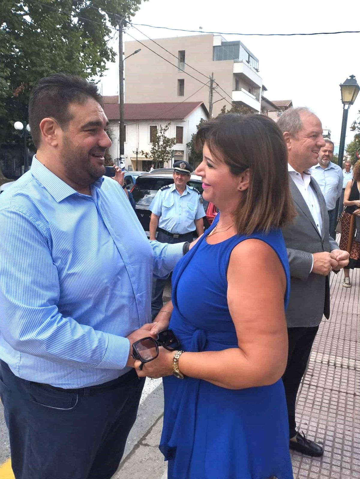 Υποδοχή του Υπουργού Εσωτερικών Θεόδωρου Λιβάνιου