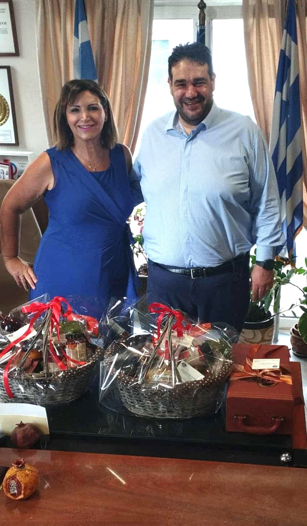 Υποδοχή του Υπουργού Εσωτερικών Θεόδωρου Λιβάνιου