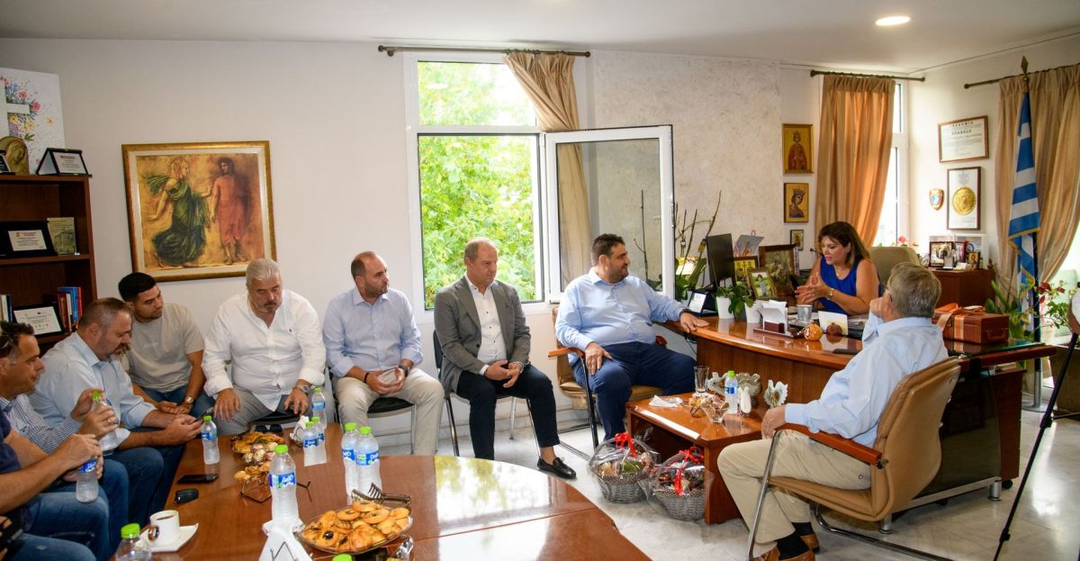 Υποδοχή του Υπουργού Εσωτερικών Θεόδωρου Λιβάνιου