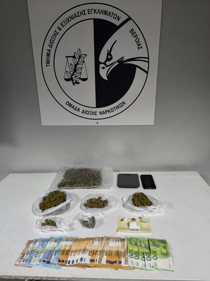 Κατασχέθηκαν ποσότητες κοκαΐνης και ακατέργαστης κάνναβης