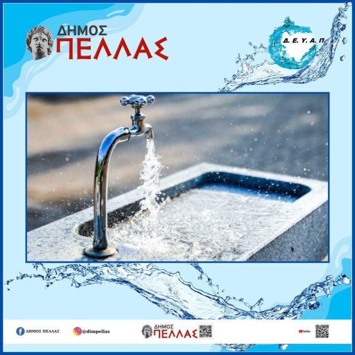 Όχι χρήση του νερού ως πόσιμο