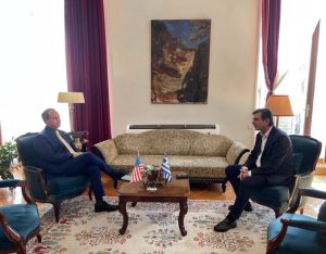 Συνάντηση του ΥΜΑΘ με τον Γενικό Πρόξενο των ΗΠΑ στην Θεσσαλονίκη